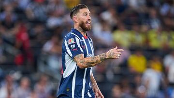 Sergio Ramos of Monterrey during the 16th round match between Monterrey and America as part of the Liga BBVA MX, Torneo Clausura 2025 at BBVA Bancomer Stadium, on April 16, 2025 in Monterrey, Nuevo Leon, Mexico.