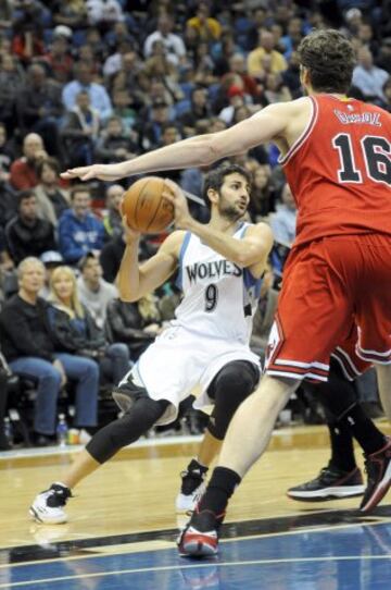 Ricky Rubio y Pau Gasol.