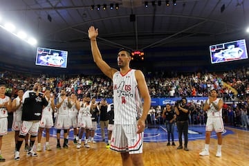 Gustavo Ayón, durante su partido de despedida en agosto de 2022, en Guadalajara.