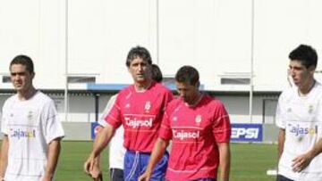 <b>PRIMER ENTRENAMIENTO. </b>Alfaro algunos jugadores entrenando.