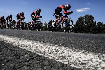 El equipo ciclista BMC Racing de EE. UU.