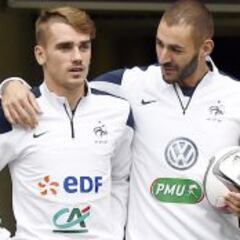 Benzema y Griezmann: dos amigos, pero rivales en forma