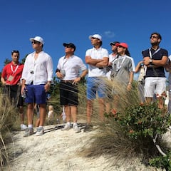 Rafa Nadal sigue en vivo la última vuelta de Tiger Woods