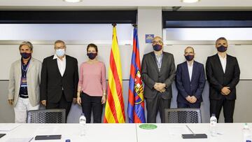 Mesa del Voto de Censura contra la Junta Directiva del FC Barcelona.