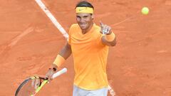 Rafael Nadal celebra su victoria ante Alexander Zverev en la final del Masters 1.000 de Roma disputada en el Foro Itálico.