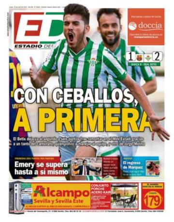 Portadas de la prensa deportiva