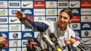 Zlatan Ibrahimovic, durante la rueda de prensa que ofreció en Goteborg.