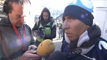 Nairo Quintana después de la tercera etapa