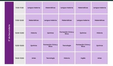 Aprende en Casa martes 21 de septiembre: horarios, materias y canales para secundaria
