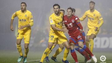 Alcorc&oacute;n y Numancia empataron bajo la niebla.