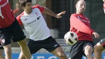 <b>APTO. </b>Toquero, en el entrenamiento de ayer.