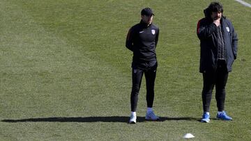 El Atlético se entrenó sin Oblak; Werner, preparado para el Celta