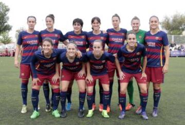 Once inicial del Barça féminas.