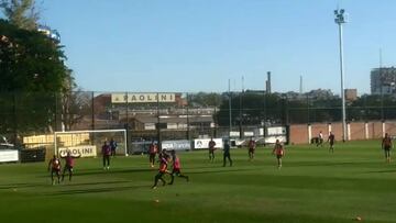 Sin Russo, Millos se entrena en las instalaciones de Boca