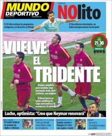 Portadas de la prensa mundial