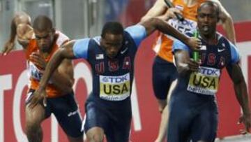 El equipo de relevos 4x100 metros de Estados Unidos ha sido descalificado por entregar el testigo fuera de zona, aunque el caso está pendiente de apelación.