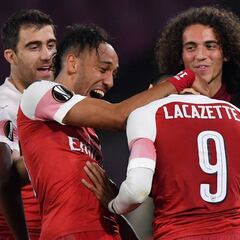 Un golazo de Lacazette acaba con los sueños del Nápoles en Europa