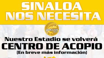 La depresi&oacute;n tropical 19-E azot&oacute; con fuerte lluvias al estado del Pac&iacute;fico, lo que dej&oacute; fuertes inundaciones en la entidad. La familia del deporte se solidariza al respecto.