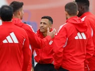 Alexis, en un entrenamiento.