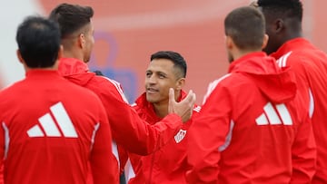 Alexis, en un entrenamiento.