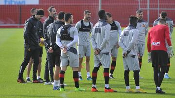 Entrenamiento del Mallorca.