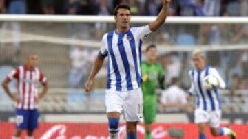 Xabi Prieto frente al Atl&eacute;tico.