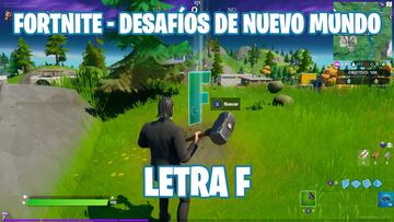 Fortnite Cap&iacute;tulo 2 - Temporada 1 | Desaf&iacute;o de Nuevo Mundo: busca la &quot;F&quot; escondida en la pantalla de carga de Mundo nuevo