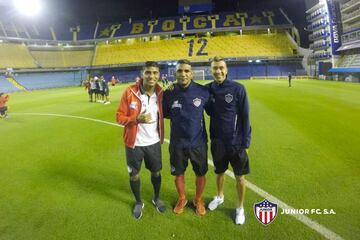 Así fue el reconocimiento del Junior en el estadio de Boca