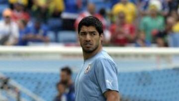 Luis Su&aacute;rez, en el Mundial.