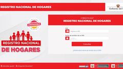 Segundo Bono Familiar Universal: link para la inscripción en el Registro Nacional de Hogares