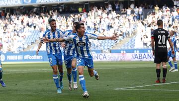 Partido Deportivo de La Coruña -  Tudelano. gol villares