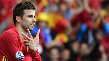 Piqué: "Mi hijo estaba en la grada con la camiseta de España"