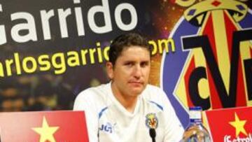 <b>CONTENTO. </b>Juan Carlos Garrido presentó ayer por la mañana en la Ciudad Deportiva su página web personal.