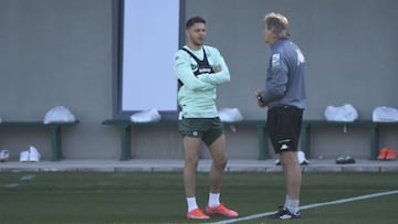 Joaquín y Pellegrini, este martes.