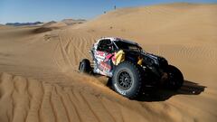 Rallying - Dakar Rally - Stage 2 - Bisha to Wadi ad-Dawasir - Bisha, Saudi Arabia - January 4, 2021  South Racing Can-Am&#039;s Francisco Lopez Contardo and Co-Driver Juan Pablo Latrach Vinagre in action during stage 2  REUTERS/Hamad I Mohammed