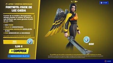 Fortnite Temporada 8: pack de inicio ya disponible; así es el skin Desesperanza