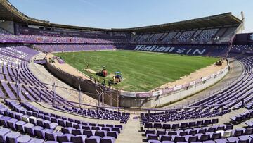 22/08/18 REAL VALLADOLID CAMBIO CESPED ESTADIO ZORRILLA PANORAMICA 
 PUBLICADA 25/08/18 NA MA0-21 6COL