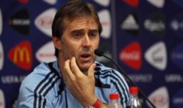 El t&eacute;cnico Julen Lopetegui.