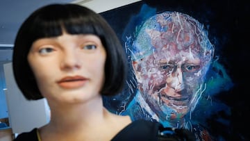 Robot ‘Ai Da’ pinta espectacular retrato del Rey Carlos III y sorprende al mundo entero