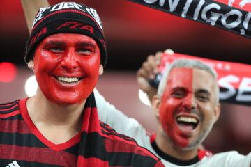 Soccer Football - Copa Libertadores - Semi Final - Second Leg - Flamengo v Gremio - Maracana Stadium, Rio de Janeiro, Brazil - October 23, 2019   Flamengo fans before the match   REUTERS/Sergio Moraes