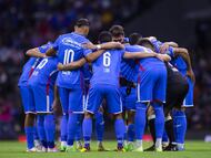 Cruz Azul Players during the game Cruz Azul vs Guadalajara, corresponding Round 17 the Torneo Apertura 2022 of the Liga BBVA MX at Azteca Stadium, on October 01, 2022.
<br><br>
Jugadores de Cruz Azul durante el partido Cruz Azul vs Guadalajara, correspondiente a la Jornada 17 del Torneo Apertura 2022 de la Liga BBVA MX en el Estadio Azteca, el 01 de octubre de 2022.