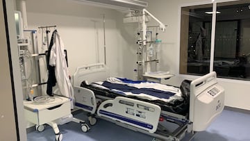 Sala de UCI en el Hospital Punta Europa de Algeciras