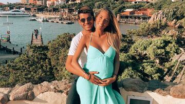 Álvaro Morata y Alice Campello en Porto Cervo, Cerdeña, durante sus vacaciones de verano 2018.