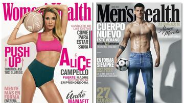 Álvaro Morata y Alice Campello, portadas de Men´s Health y Women´s Health