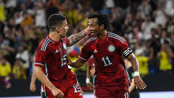 Matheus Uribe y Juan Guillermo Cuadrado, jugadores de Selección Colombia