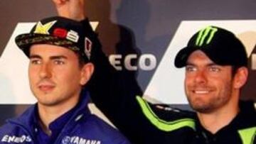 <b>BROMISTA. </b>Crutchlow bromeó con Lorenzo en rueda de prensa.