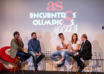 Vicente Jiménez, Iván Molero, Álvaro Iglesias, María López y Santiago Deó en los Encuentros Olímpicos de AS.