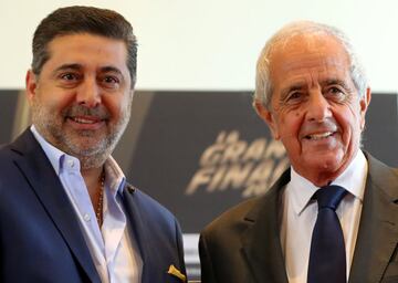 Club presidents Rodolfo D'Onofrio and Daniel Angelici.