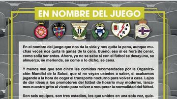 245 pe?as se quejan y anuncian protestas contra los horarios de LaLiga