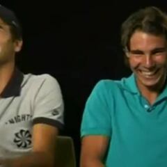 Historia de YouTube: el día que a Federer y Nadal les dio un ataque de risa incontrolable